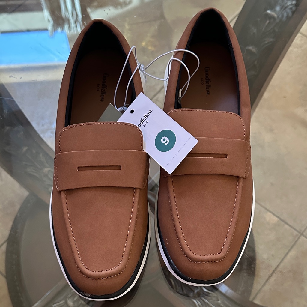 Goodfellow & Co Cognac Loafers For Men Nwt 9